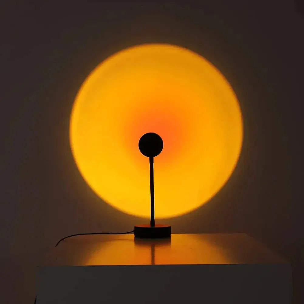 LED Sunset Projector Lamp – RGB Mood Night Light with 360° Adjustable Gooseneck